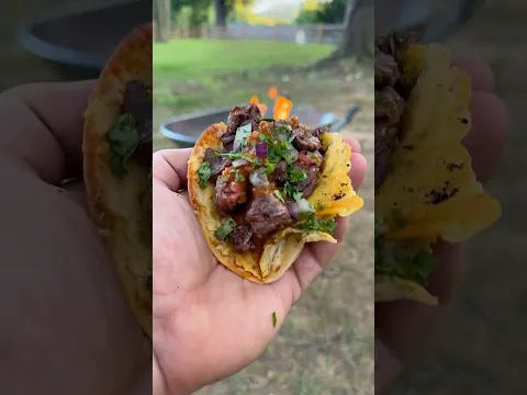 Tacos on a Wheel Barrow