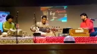 lalita oke aaj monomay bhattacharjee u0026 sarod maestro rajeev chakraborty at antoriks bijoya 2015