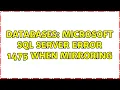 Databases Microsoft SQL Server Error 1475 when Mirroring