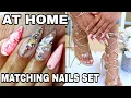 quarantine MANICURE PEDICURE Stiletto Acrylic Nails At Home Pedicure Tutorial