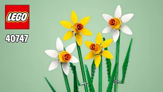 LEGO® Daffodils (40747)[216 pcs] Step-by-Step Building Instructions @TopBrickBuilder
