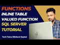 Inline Table Valued Functions in SQL Server Tutorial