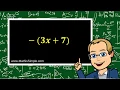 Distributing A Negative Sign Expressions Equations Grade 7