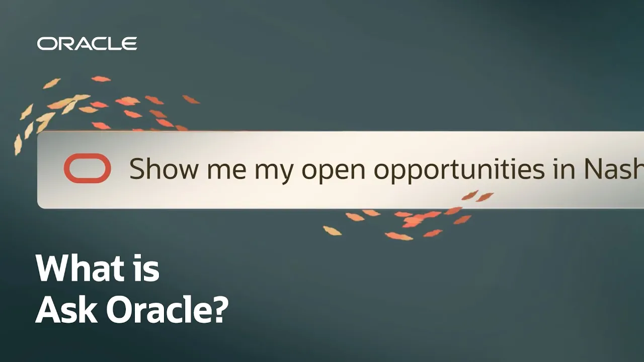 Ask Oracle launch video