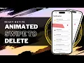Create React Native Animated Swipe to Delete