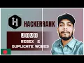 HackerRank Java Regex 2-Duplicate Words bangla the cracker