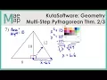 KutaSoftware Geometry - Mulit-Step Pythagorean Theorem Problems Part 2