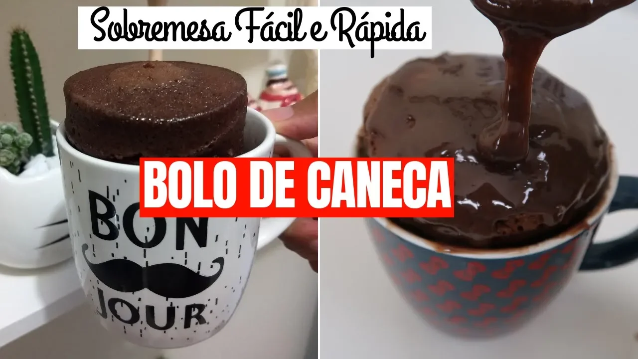 Bolo de chocolate é uma maravilha! E você já pensou em fazer um bolo de chocolate no micro-ondas? Co. 