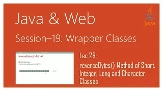 Wrapper Classes in Java reverseBytes Method of Short Integer Long and Character Classes