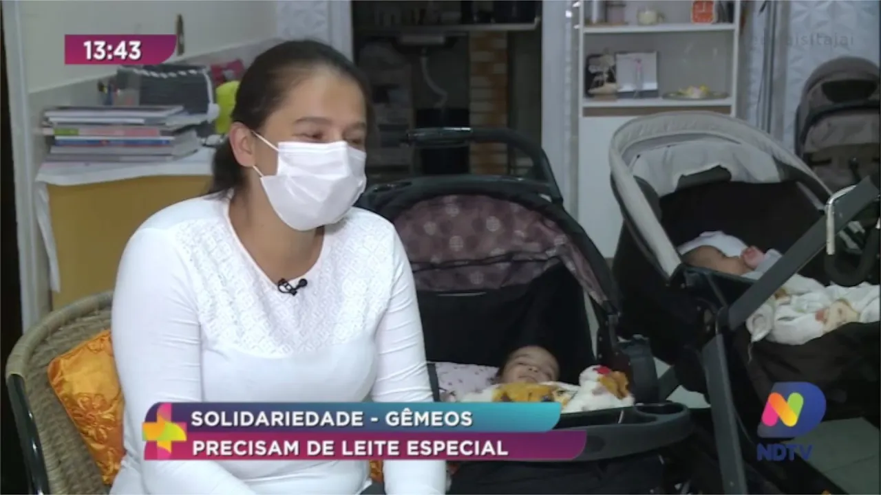 Gêmeos precisam de leite especial em SC