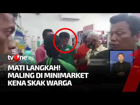 Tak Bisa Kabur, Pelaku Pencurian di Minimarket Dihadang Warga