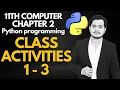 Class Activities 1 - 3 11th Computer ICS FA-IT