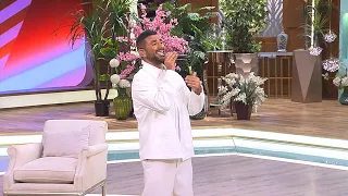 غنى ياليالي وقلبها شفتشي برقصة في الآخر احمد سعد مع منى الشاذلي 