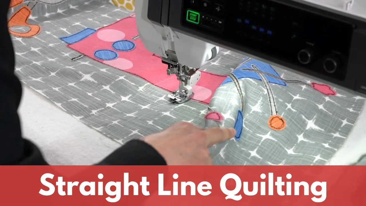 Straight Stitch Quilting on the Janome M17 | Floor Canva Project