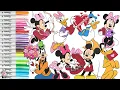 Disney Coloring Book Compilation Valentine s Day Minnie Mickey Goofy Pluto Daisy Donald Duck