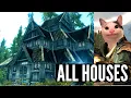 Skyrim Remastered - All Houses Full Tour Updated