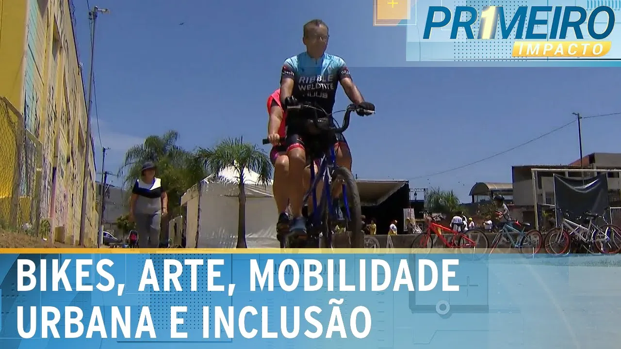 SP: Bicicleta é estrela de festival com arte e projeto inclusivo | Primeiro Impacto (23/10/23)