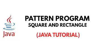 Square Rectangle Star Pattern Program in Java Simple Star Pattern Tutorial for Beginners