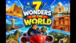 Robo Dog & Steve Travel | 7 Wonders of the World | ഏഴ് ലോകാത്ഭുതങ്ങൾ | Malayalam AI Music Video Song
