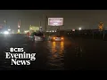 Drivers stranded in Los Angeles area as heavy rain turns roads to rivers