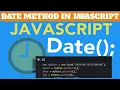 JavaScript Date Methods Tutorial in Hindi Urdu
