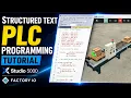 Structured Text PLC Programming Tutorial Studio 5000 Factory IO Scene 1