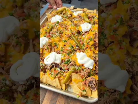 Pulled pork nachos with @MEATER
