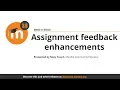 Assignment feedback