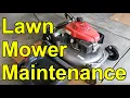 HOW TO Tune Up Your Honda Lawn Mower - HRR216VKA 21 in Oil Change Spark Plug Air Filter