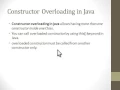 JAVA - Method Constuctor Overloading