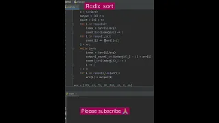 Radix sort using Python