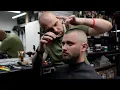 Insane Buzz Cut Transformation High Skin Fade Perfect Hairline ASMR Barber
