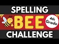 4th Grade Spelling Bee TEST 20 Words 10 Seconds Each Easy to Hard