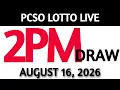 Lotto Result Today 2pm Draw August 16 2026 Swertres Ez2 PCSO LIVE