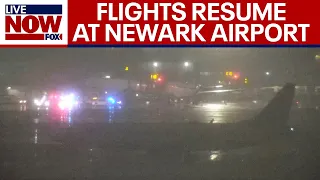 Aircraft Emergency Flights resume at Newark Airport after JetBlue engine failure