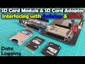 SD Card Module with Arduino ESP32 Arduino Data Logger ESP32 Data Logger Micro SD Card Adaptor
