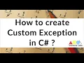 How to create Custom Exception in C