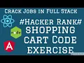 React Shopping cart App HackerRank Test