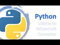 Python - more advanced features Celsius to Fahrenheit converter