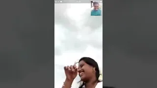 housewife talk to ex boy friend in video call