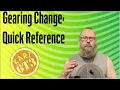 Gearing Change Quick Refrence