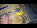 Homemade fletching template