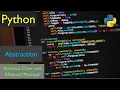 Abstraction in Python Python Abstract Class and Abstract Method OOPs Concept Advance Python