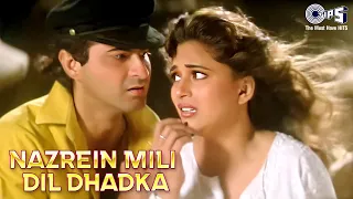 Download Nazrein Mili Dil Dhadka - Raja | Love You Raja | Alka Yagnik \u0026 Udit Narayan | Madhuri Dixit \u0026 Sanjay MP3