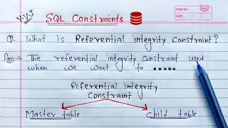 Referential Integrity Constraint in SQL create relationship between two tables using oracle