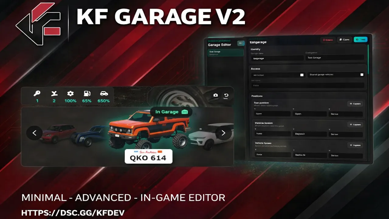 [ESX/QB/QBOX] Advanced Garage System V2