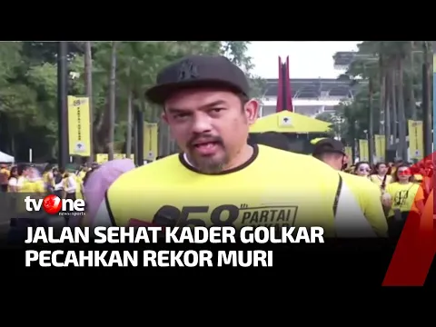 Semarak Jalan Sehat HUT Golkar ke-58 di GBK, Pecahkan Rekor Muri