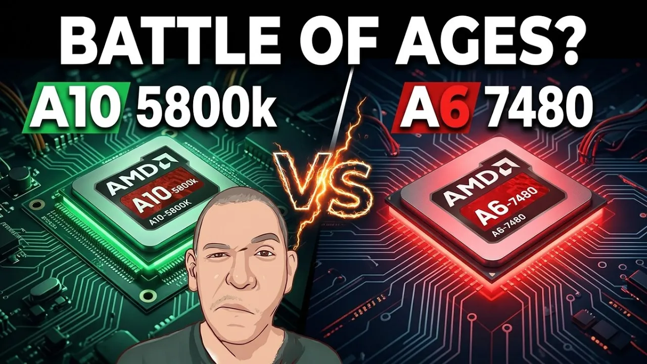 Processador AMD A10 5800K vs A6 7480: Qual é Melhor? Teste e Comparativo |Pc fraco|