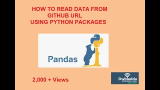 HOW TO READ DATA FROM GITHUB URL USING PYTHON PACKAGES