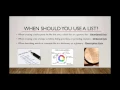 HTML Lesson 6 Lists